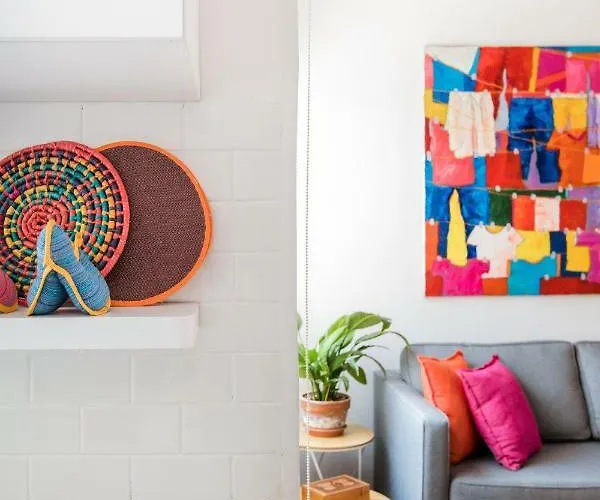Juub Hip,colorful Studio With Patio In Roma Norte