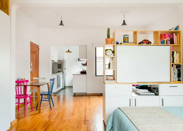 Apartment Juub Hip,colorful Studio With Patio In Roma Norte *
